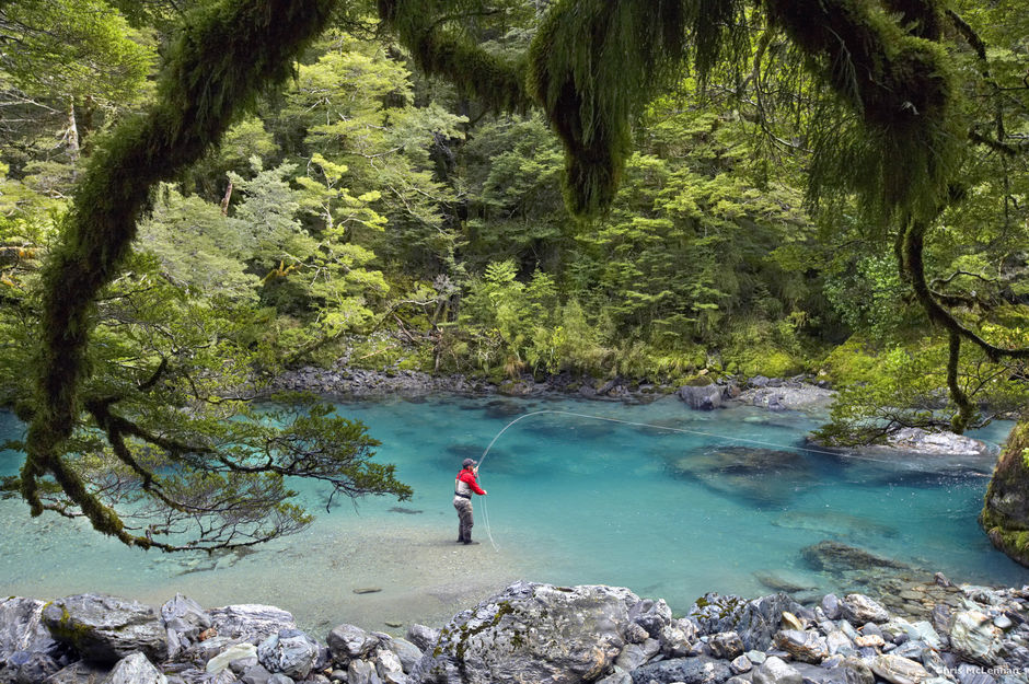 You'll catch some magnificent scenery while you angle for a trout in the Glenorchy region.