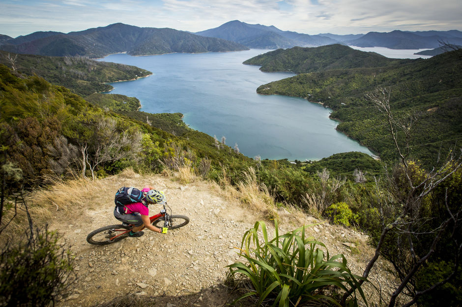 The Queen Charlotte Track is a walking/biking combined trail.  It is open to avid bikers from March - November.