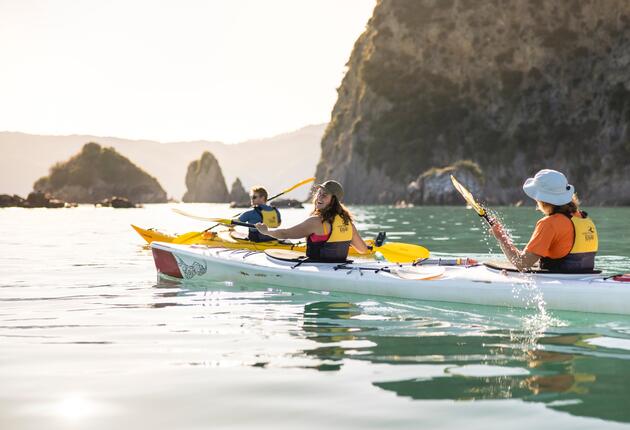 Thousands of kilometres of coastline, lakes, and rivers herald New Zealand as a water sports mecca. From swimming to fishing, kayaking, sailing, and stand-up paddleboarding you're sure to find something you love. 