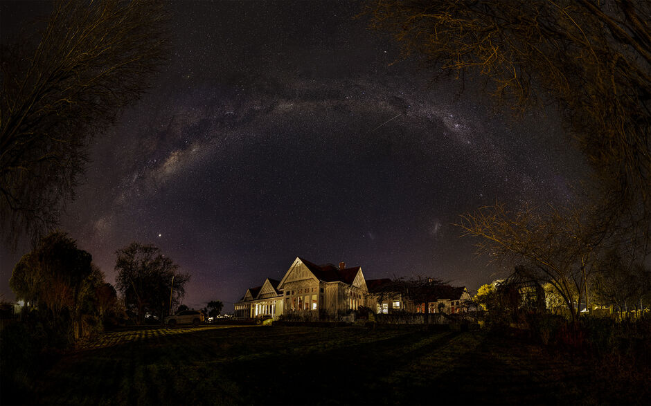 Milky Way over Pen-y-bryn Lodge