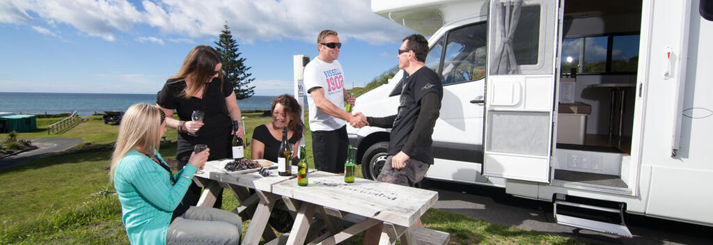 Papamoa Beach Resort Holiday Park & Motels. Seaview Motorhome sites