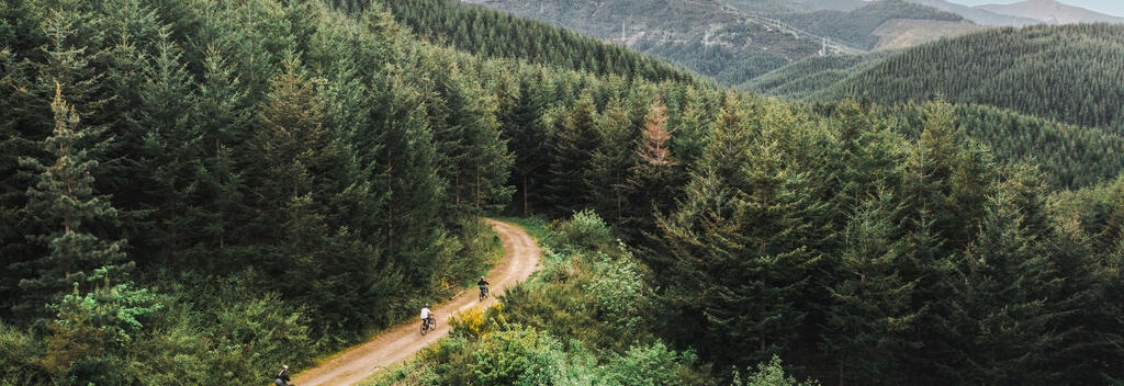 Mountain biking some of Hanmer Springs' 50km of tracks.