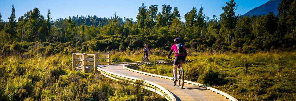 Cycling along the West Coast Wilderness Trail