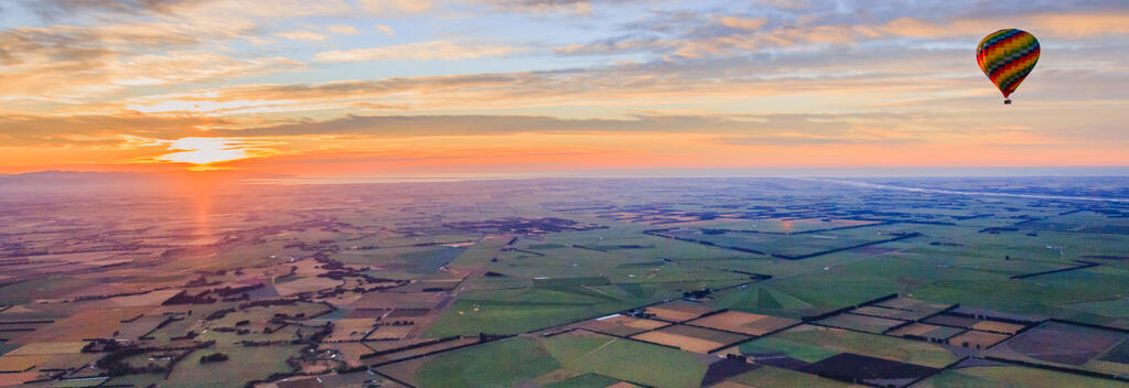 Sunrise over Canterbury Plains