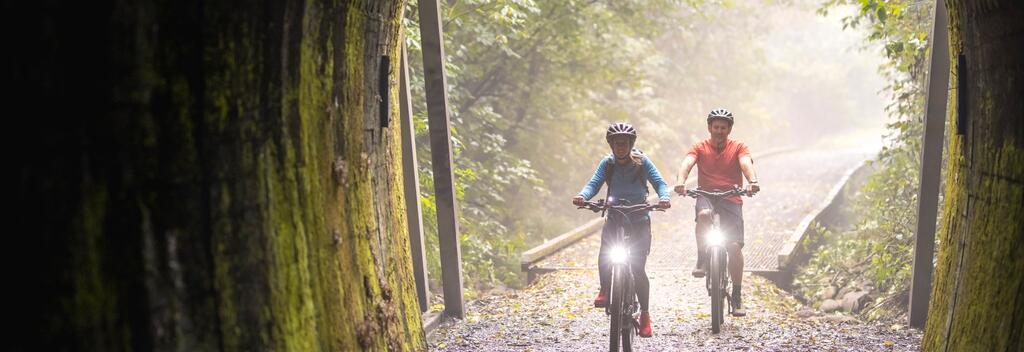 Cycling in the sun on the Tasman Great Taste Trail