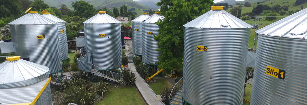 One of it's kind in the World! SiloStay Accommodation-Little River, Banks Peninsula, NZ