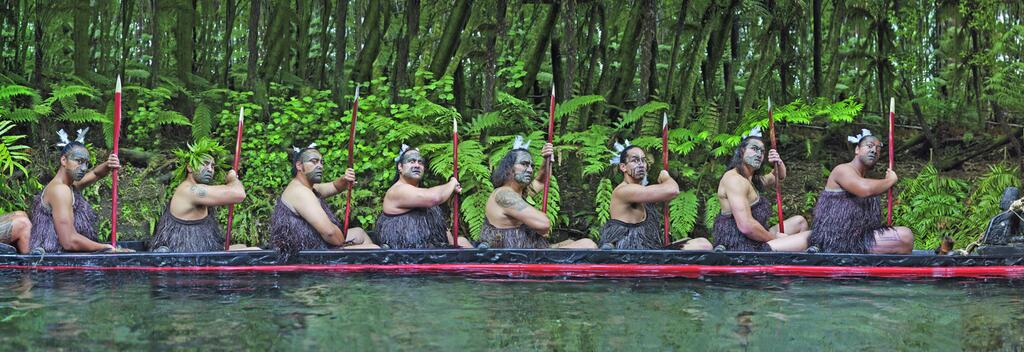 See a Maori waka paddled by powerful warriors at Mitai Maori Village