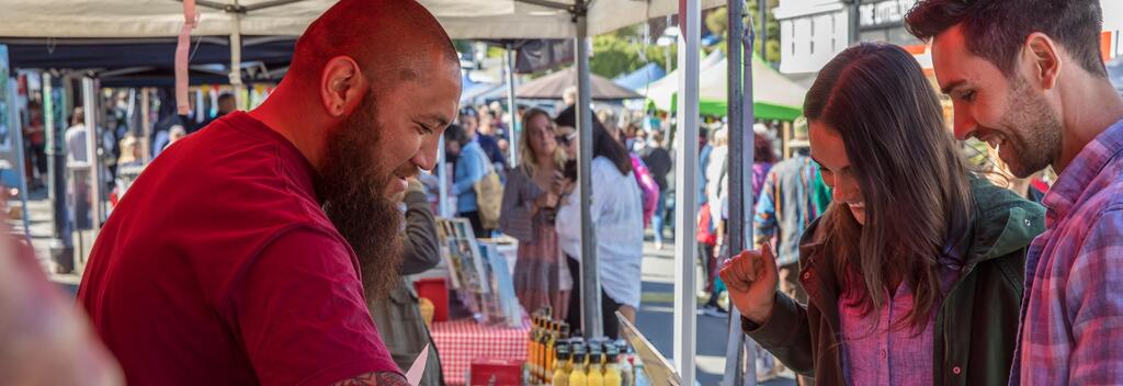 The famous Lyttleton Farmers Market