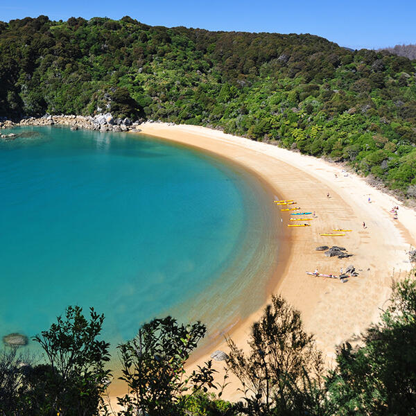 Walking the Abel Tasman track, Abel Tasman National Park