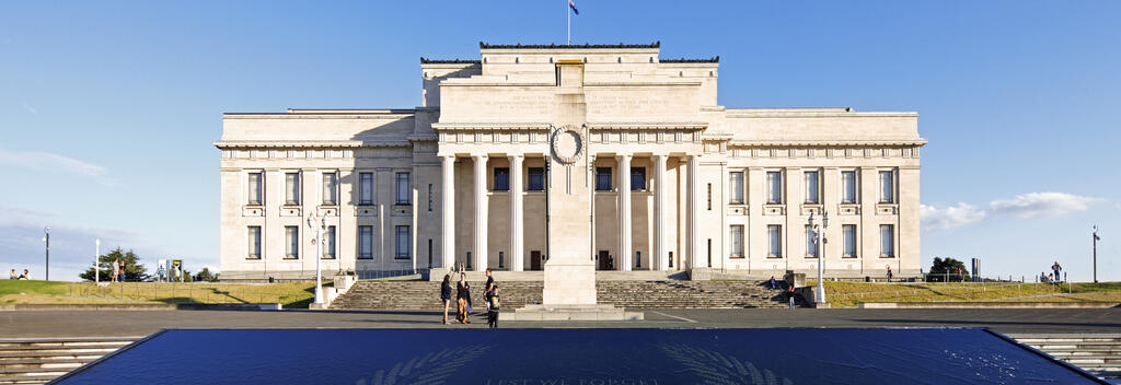 Front entrance of the Auckland Museum