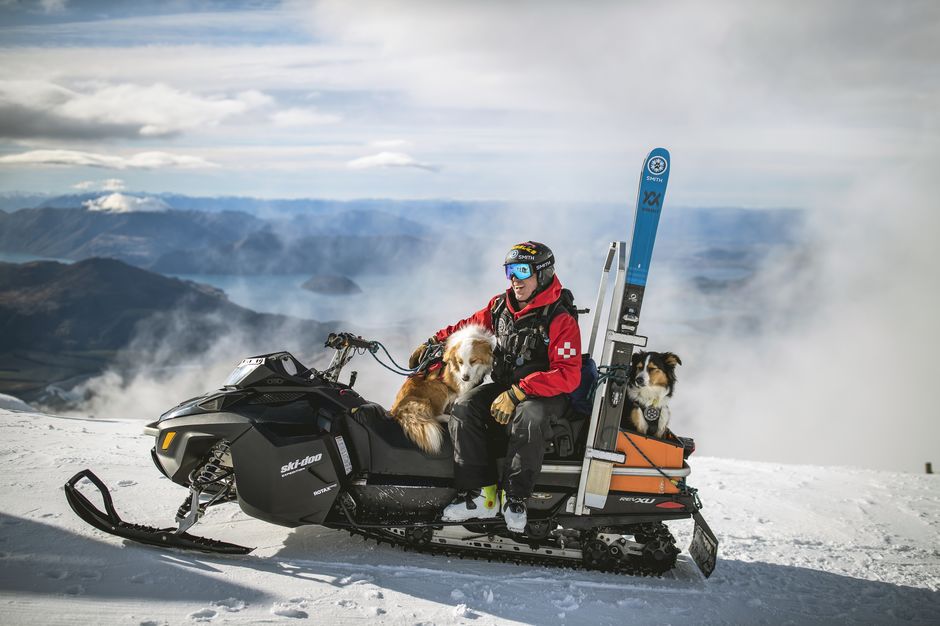 Seeking our amazing views and fresh powder from Treble Cone