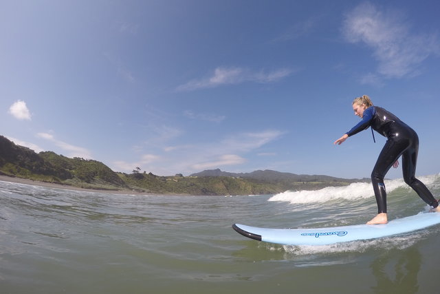 How long to stand up surfing