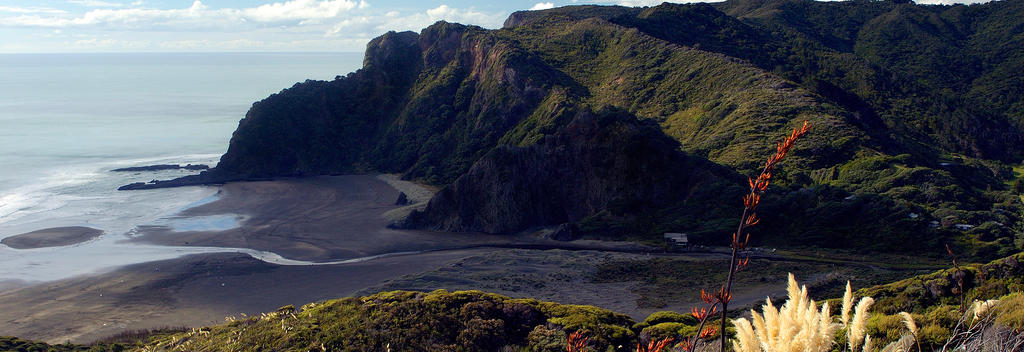 The breathtaking Karekare beach in Auckland's Waitakere Ranges was made famous in the 1993 movie The Piano.