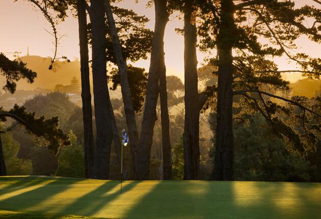 Excellent wine and food, rich culture and spectacular coastal vistas define the Experience Golf Courses in Auckland and Northland.