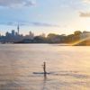 Paddle boarding