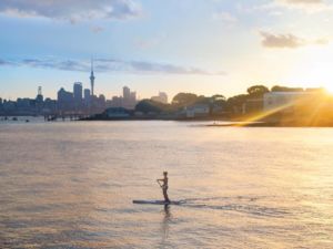 Paddle boarding