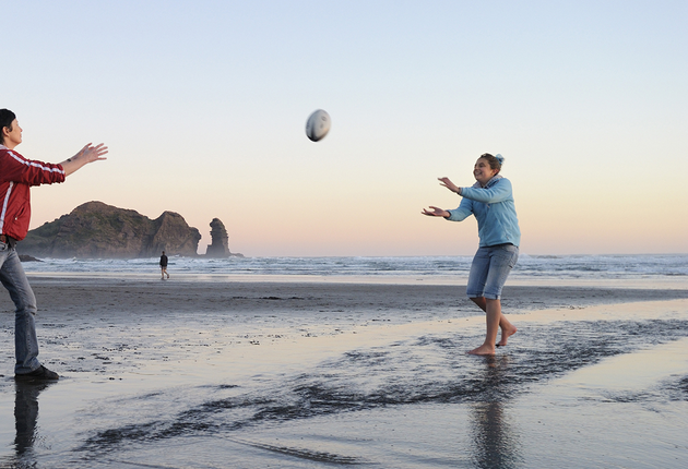 Piha is a scenic black-sand surf beach on the rugged coast west of Auckland. There are several walks through native forest in the surrounding hills.