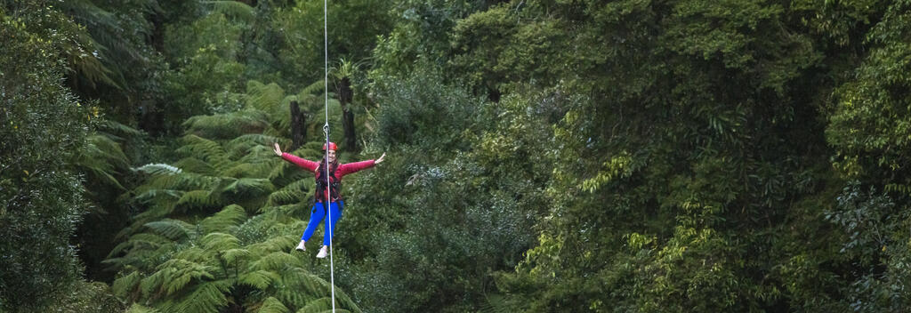 Ziplining in Rotorua