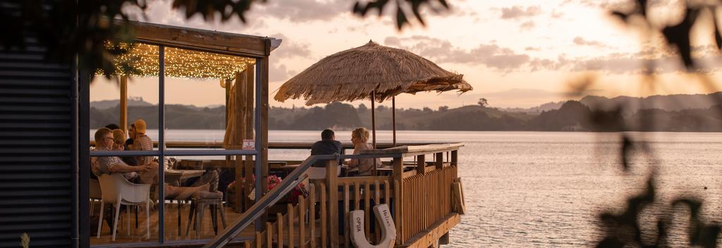 Dining at Fishermans Table, Ōhiwa Harbour