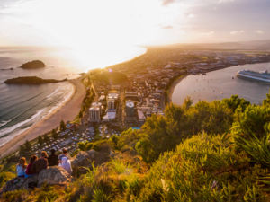 A pre-dawn hike to the top of Mount Maunganui might be just the way to start 2017 off with a bang.