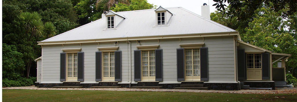 One of the oldest historic buildings in the country, the Elms Mission House is constructed from Kauri logs.