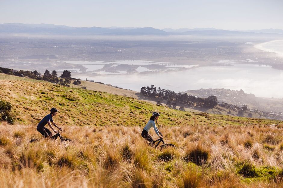 Wandere in den Port Hills, am Rande von Christchurch.