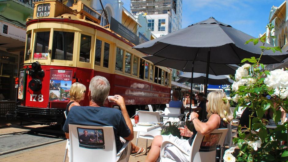 The historic Christchurch tram