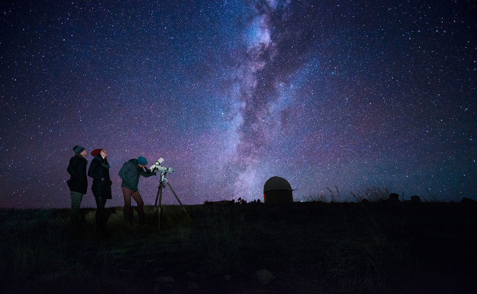 Alongside the picturesque Lake Tekapo you will find the Mt John Observatory. Take time out to appreciate the world's largest Dark Sky Reserve.