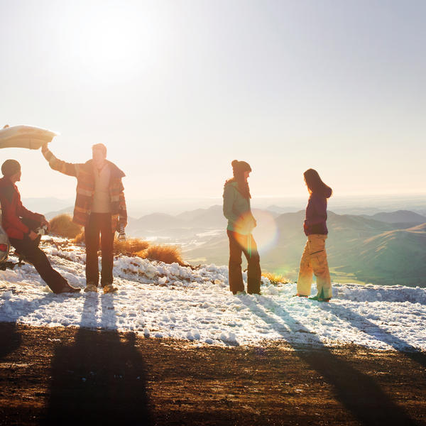 At the end of a day's skiing, enjoy epic alpine views