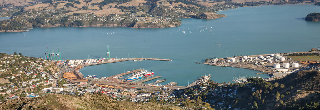 Looking over to Lyttelton