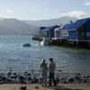 Akaroa Harbour and wharf