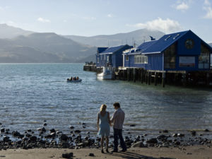 Akaroa Harbour and wharf