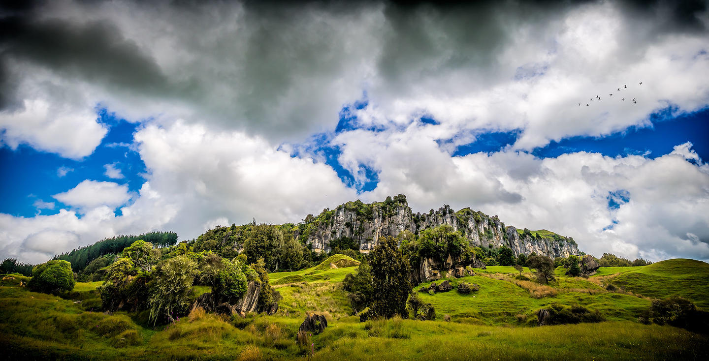 The Mangaotaki Rocks, near Piopio, featured in The Hobbit: An Unexpected Journey as Trollshaws Forest