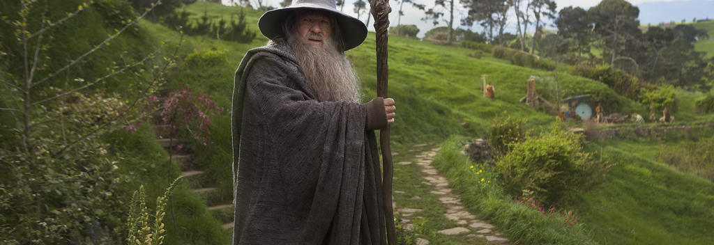 Gandalf in Hobbiton