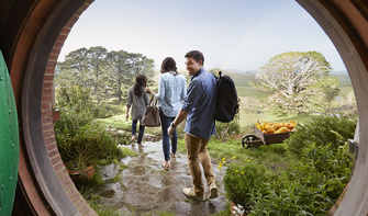 Visit the Hobbiton Movie Set south of Auckland. There are 44 Hobbit holes in total, all of which were reconstructed in 2011 for The Hobbit trilogy.