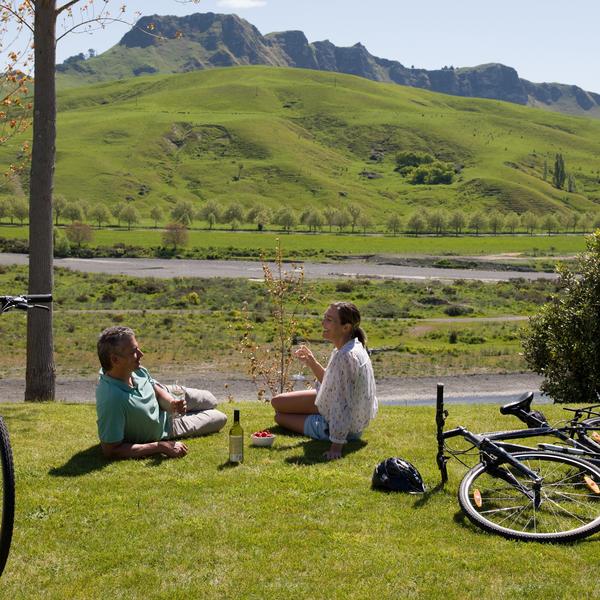 Cycling and Picnic by Tukituki River