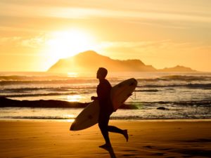 Surfer at Waimarama