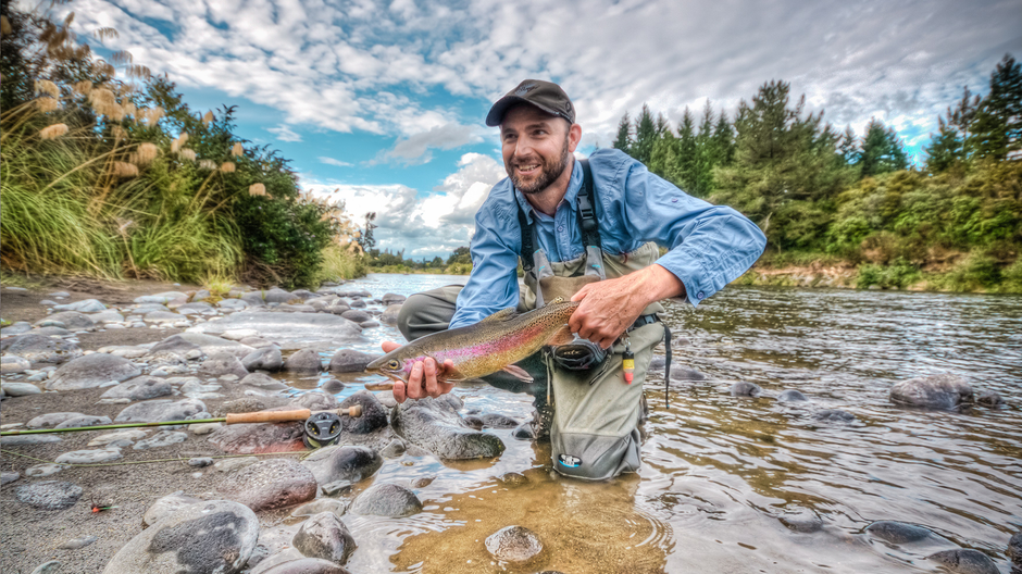 Trout fishing is a favourite pastime in Tūrangi