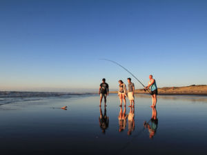 Fishing at Himatangi Beach