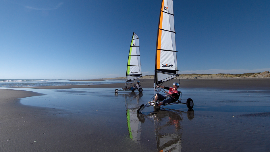 Blokarting, Himatangi Beach