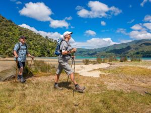 Walking the Queen Charlotte Track.