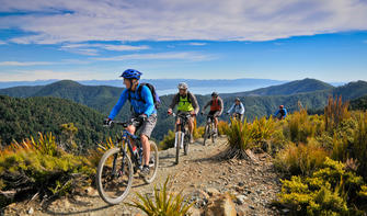 邓恩山自行车道（Dun Mountain Cycle Trail）壮观的景色