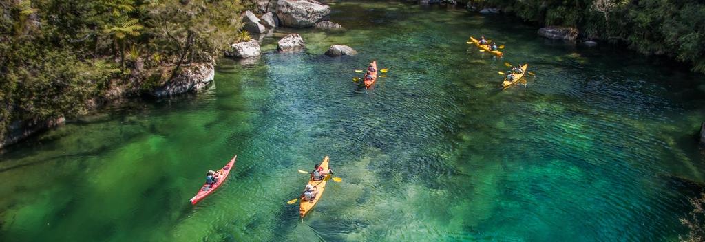 Kayaking in the Abel Tasman National Park's glistening waters with views of golden sand beaches is an unsurpassed experience.