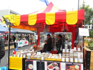 one of the stalls on our trip