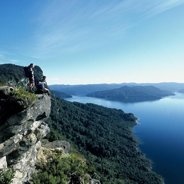 Panekire Bluffs on the Lake Waikaremoana Track