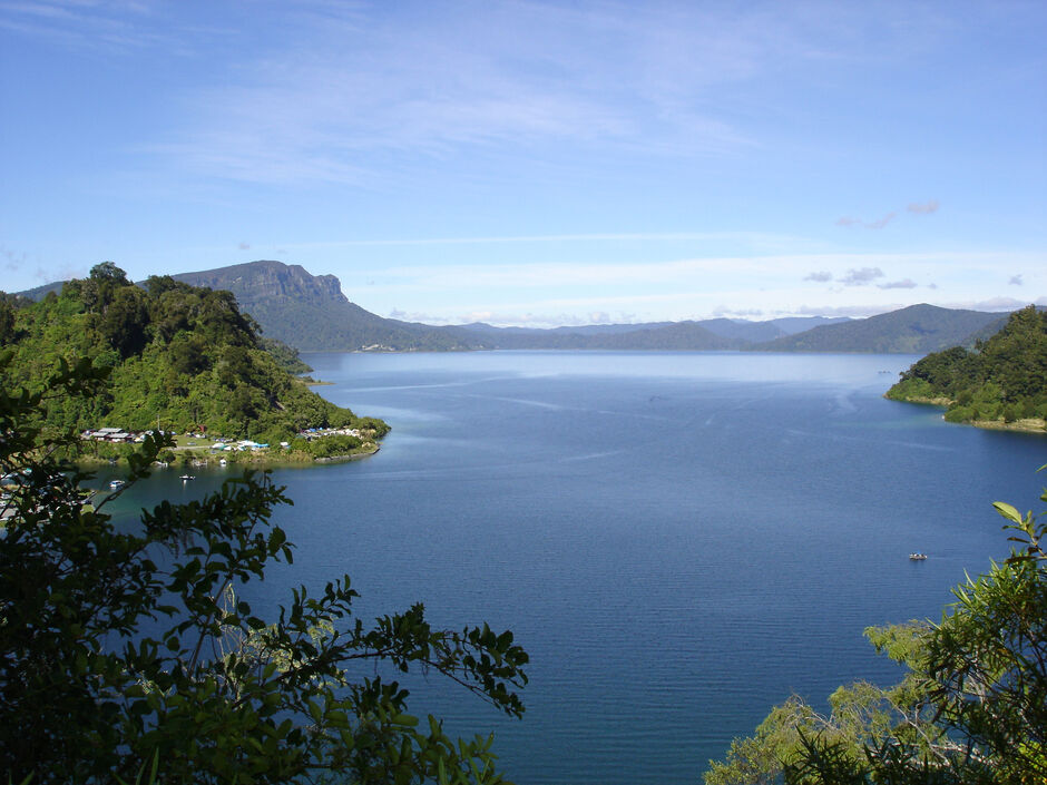 View over Lake Waikaremoana