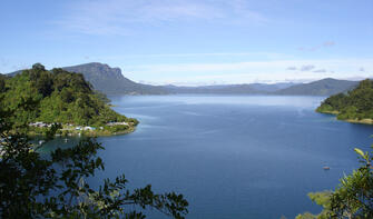 View over Lake Waikaremoana