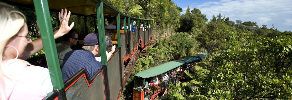 Die berühmte Driving Creek Railway und Töpferei. Nur eine kurze Fahrt von deiner Unterkunft im Coromandel TOP 10 Holiday Park entfernt.