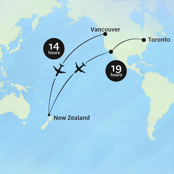 Canadian flight times