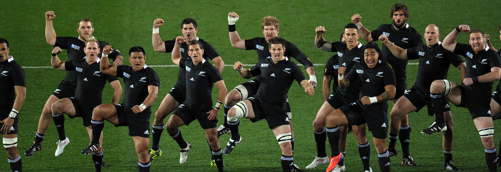 The All Blacks perform the haka